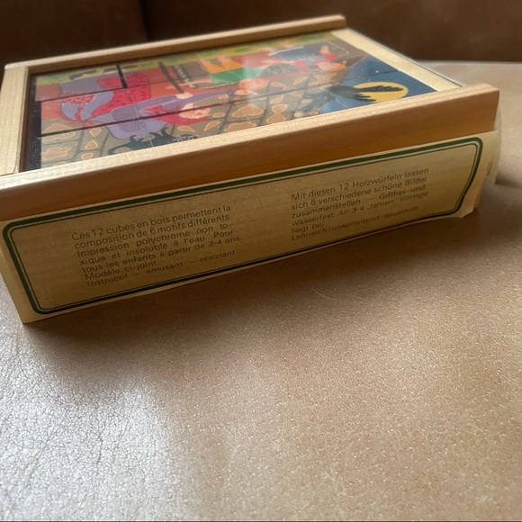Vintage Klötzli puzzle Switzerland Hansel Gretel Atelier Fischer cube 6 in 1 - Picture 9 of 10